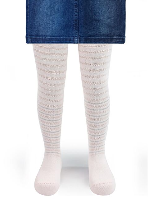 Civil Girls Fileli 3-11 Yas Kız Külotlu Çorap - Pembe 9-10 Yaş - S000198115-20024