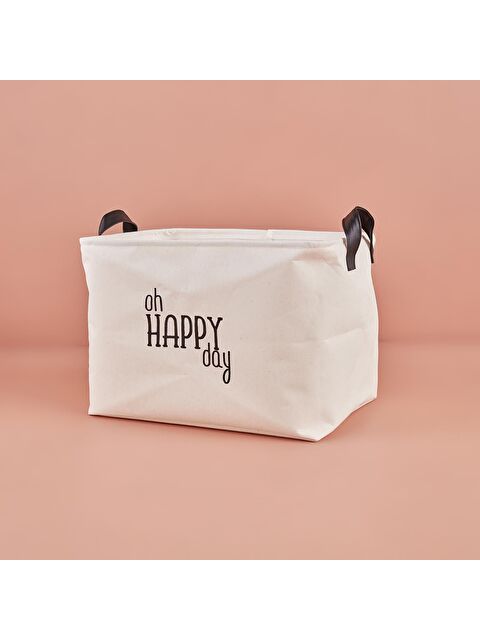 Bella Maison Oh Happy Day Dikdörtgen Sepet Beyaz - S000094798-20063