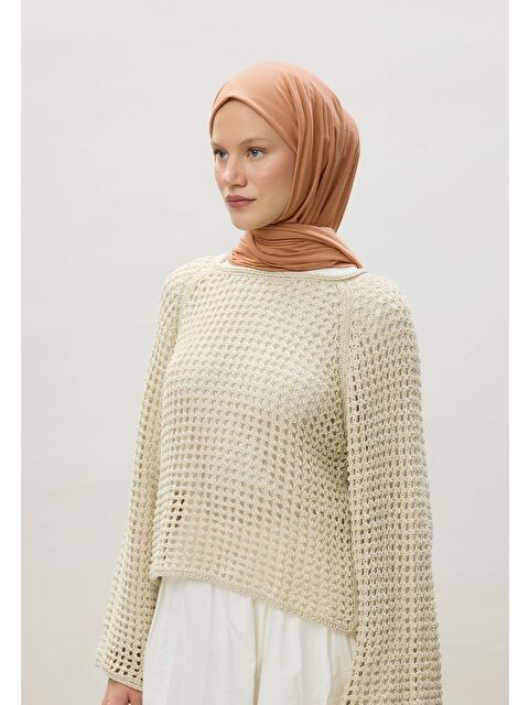 Fresh Scarfs Penye Şal Somon