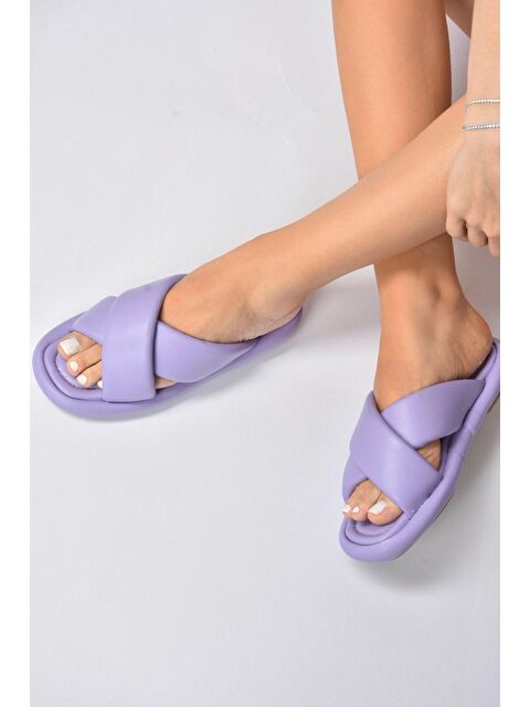 Fox Shoes K848219509 Lila Kadın Terlik - S000052790-17878