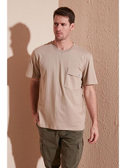 Buratti %100 Pamuk Relaxed Fit Bisiklet Yaka Tişört 5902605 - S000001244-19413