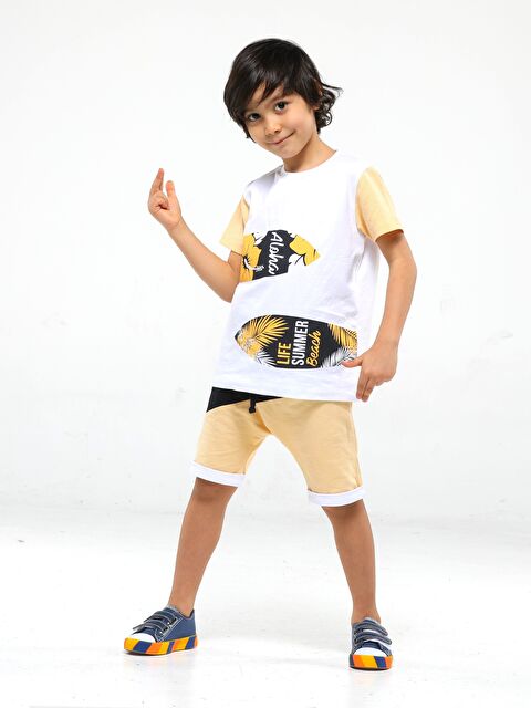 Casabony Surfer Baggy Erkek Çocuk Şort Takım - S000145123-37245
