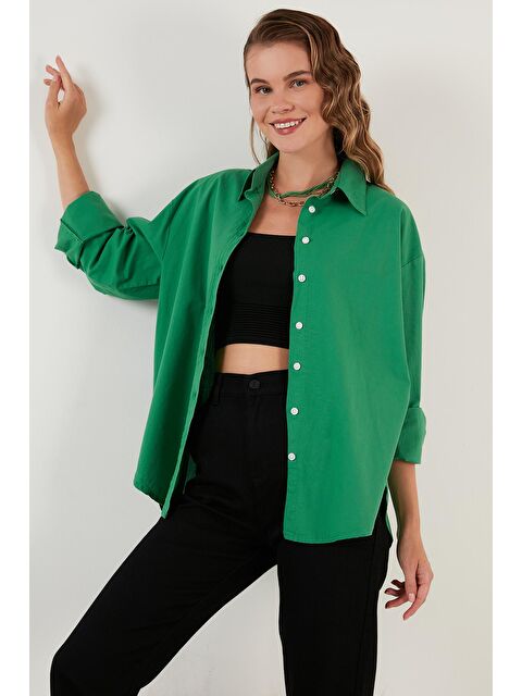 Lela Oversize % 100 Pamuk Gömlek Cf21S163867 - S000001040-18194