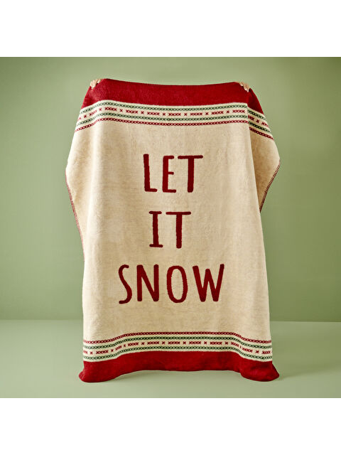 Bella Maison Jolly Mottolu Pamuklu TV Battaniye Kırmızı-Yeşil (130x170 cm) - S000309588-37469