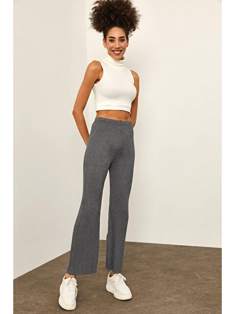 Xhan Gri Fitilli Eşofman Altı 2YXK8-46118-03 - S000030559-20600