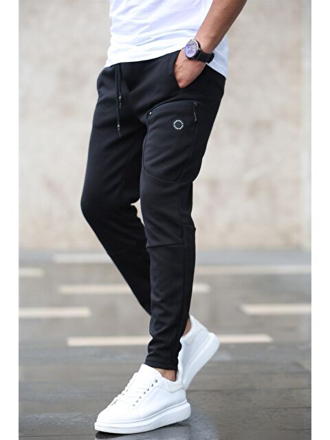 Madmext Basic Siyah Erkek Jogger Eşofman Altı 4207 - S000032116-19351