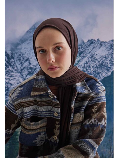 Fresh Scarfs Penye Şal Kakao