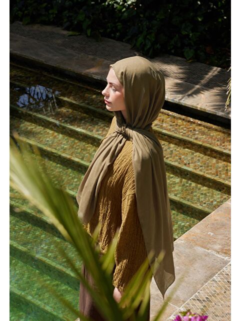 Fresh Scarfs Rami Viskon Şal Askeri Haki