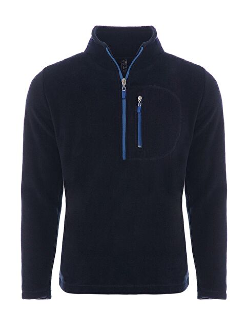 Genius Store Erkek Polar Renkli Yarım Fermuarlı Cepli Tactical Flecee - S000146405-21164