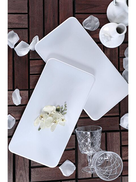 Keramika Beyaz Siera Kayık Tabak 33 Cm 2 Adet - S000028907-20063