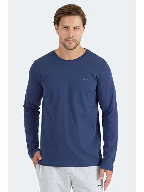 SLAZENGER ROVER Erkek Lacivert Sweatshirt - S000432787-21164