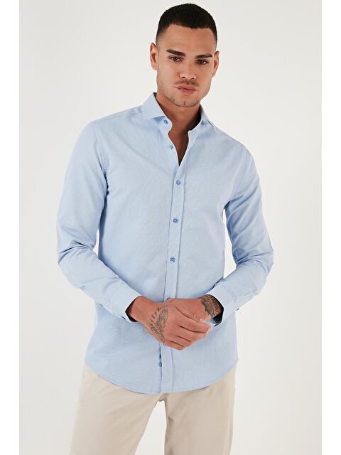 Buratti Pamuklu Slim Fit Uzun Kollu Gömlek CF23S7492 - S000041334-17437