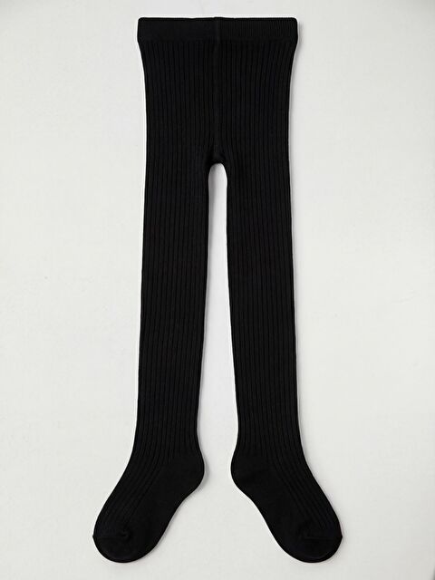 Civil Girls Kız Çocuk Külotlu Çorap 3-11 Yaş Çorap Siyah