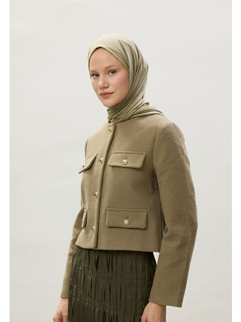 Fresh Scarfs Penye Şal Açık Çağla