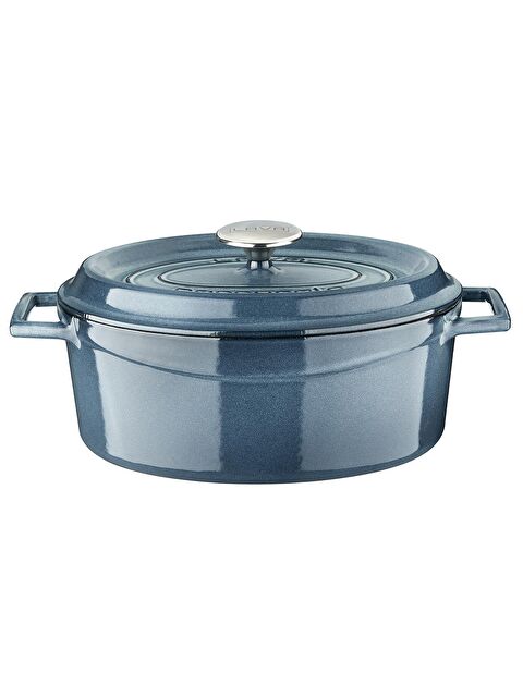 LAVA Oval Tencere Döküm Demir Yekpare Kulplu Premium Serisi Ölçü 21x27cm. - S000057279-20600