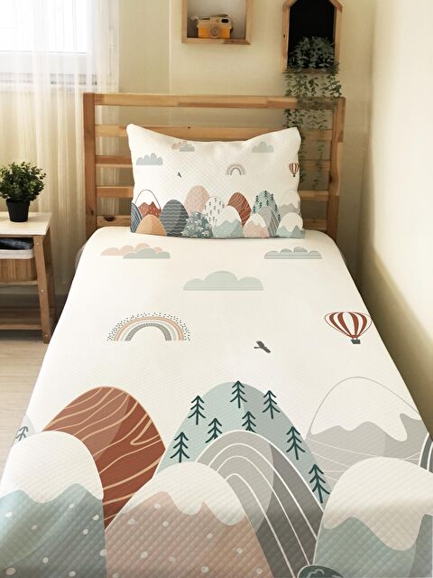Evmila Vadi Desen Tek Kişilik Çocuk Pike Takımı 160x220 cm - S000014593-23173