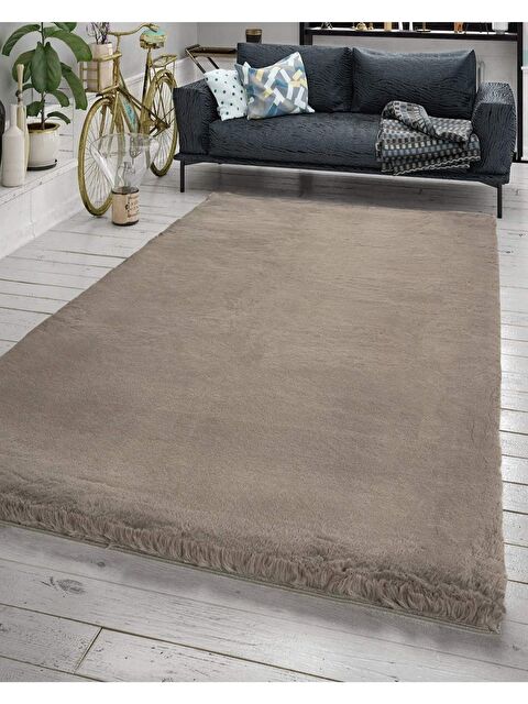Jassrug Fuzzy Kürk Halı 160x220 Antrasit - S000126148-29666