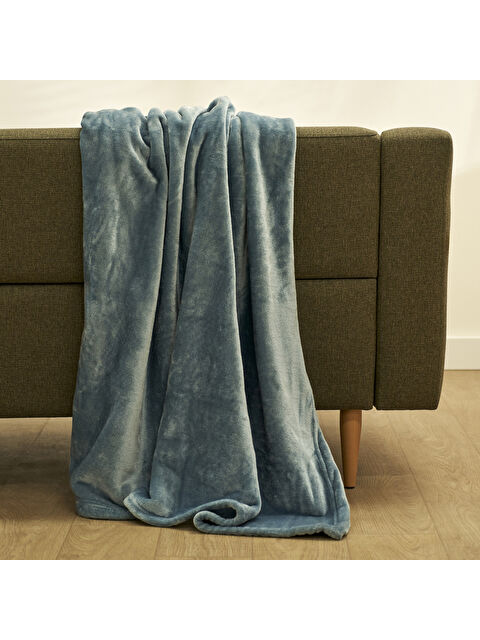 Bella Maison Shelly Wellsoft Tv Battaniyesi Mavi (140x190 cm) - S000457491-17234