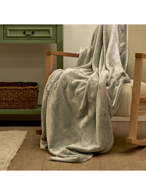 Bella Maison Shelly Wellsoft Tv Battaniyesi Açık Gri (140x190 cm) - S000383360-17308