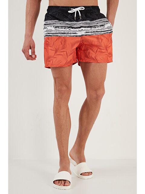 Buratti Belden Bağlamalı Deniz Şortu Cepli Mayo Short 3800907 - S000001170-19351