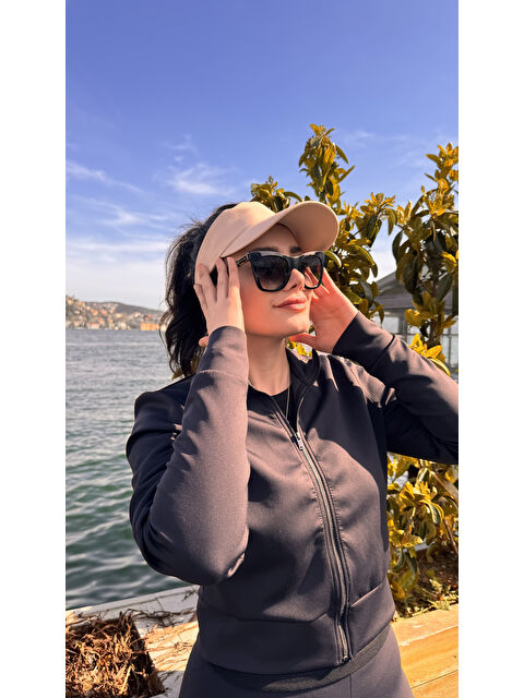 Luminos Butik Kadın Vizör - Tenisçi - Golf / Siperlik Bej Şapka Spk13 - S000204129-19928