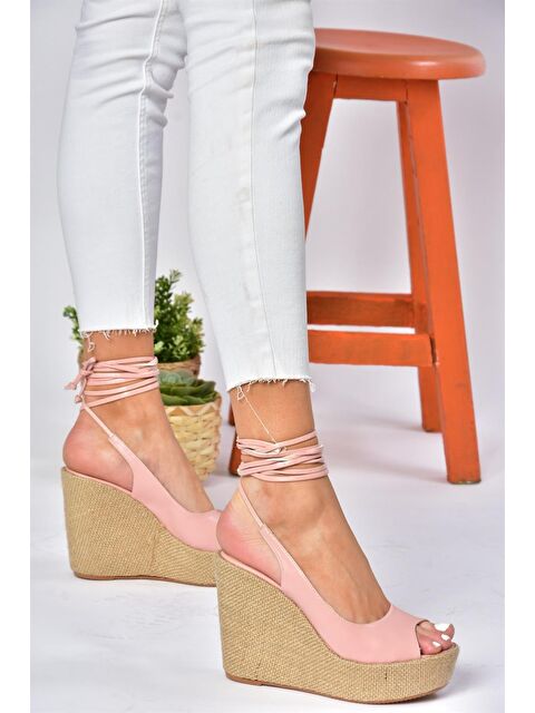 Fox Shoes P572180809 Pudra Dolgu Taban Kadın Ayakkabı - S000051733-23490