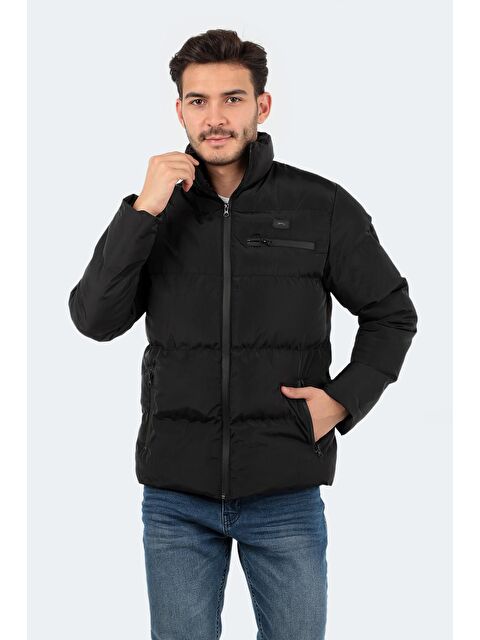 SLAZENGER ZOMBIE I Erkek Şişme Mont & Kaban Siyah - S000014598-19351