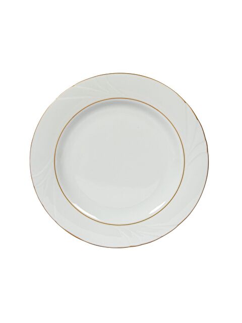 GÜRAL PORSELEN Soprano 20 cm Pasta Tabağı 6 Adet Çift Altın Yaldız - S000274995-37646