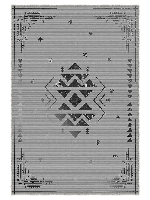 Homefesto Dekoratif Özel Tasarım Yıkanabilir İnce Kaymaz Tabanlı Modern Halı KECE FR46 - S000354280-20600