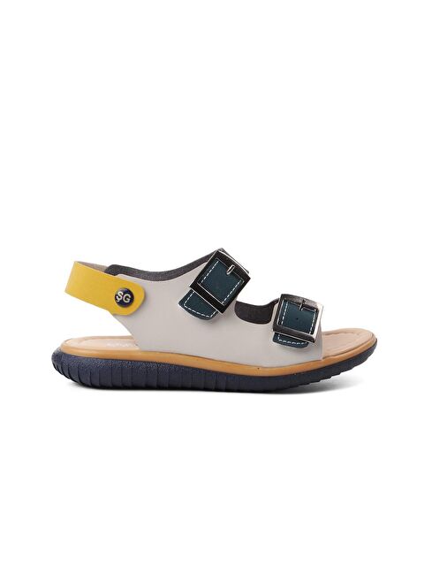 Ayakmod Ortopedik Cırtlı Erkek Çocuk Sandalet 1530-F - S000025923-37343