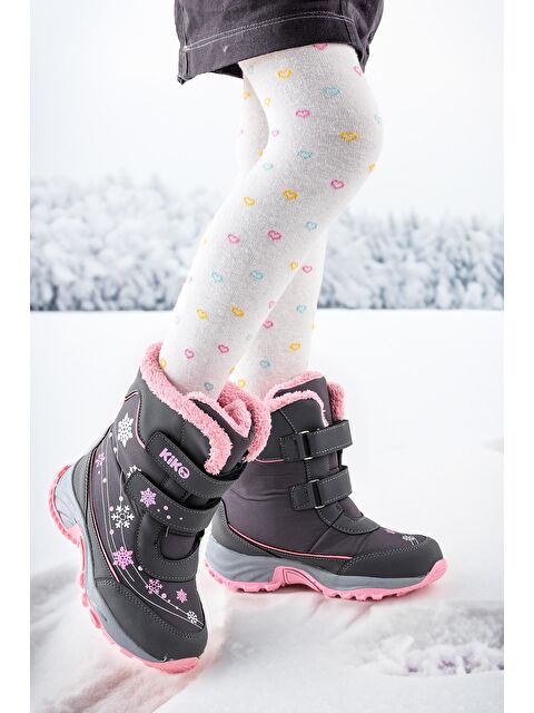 Kiko Kids Kartanesi Cırtlı Kız Çocuk Kar Bot Soğuk Suya Dayanıklı - S000054581-37484