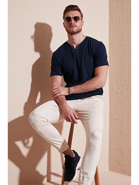 Buratti % 100 Pamuklu V Yaka Tişört 5902122 - S000001815-23093