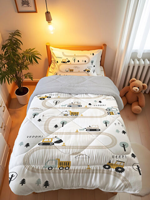 Evmila Tek Kişilik 160x220 cm Welsoft Çift Taraflı Silikon Yorgan Ve Uyku Seti - S000112445-23173