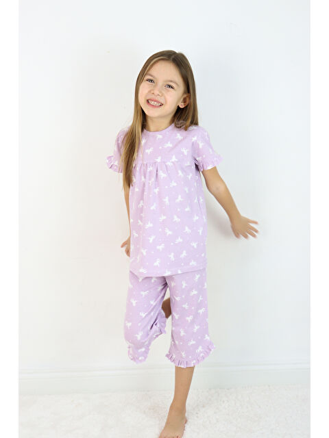 Luggi Baby Bisiklet Yaka Kısa Kollu Kız Bebek Pijama Takımı - S000221642-17878