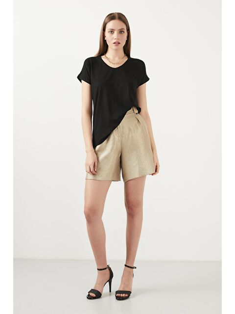 Lela V Yaka Rahat Kesim Tişört 5862000 - S000000394-19351