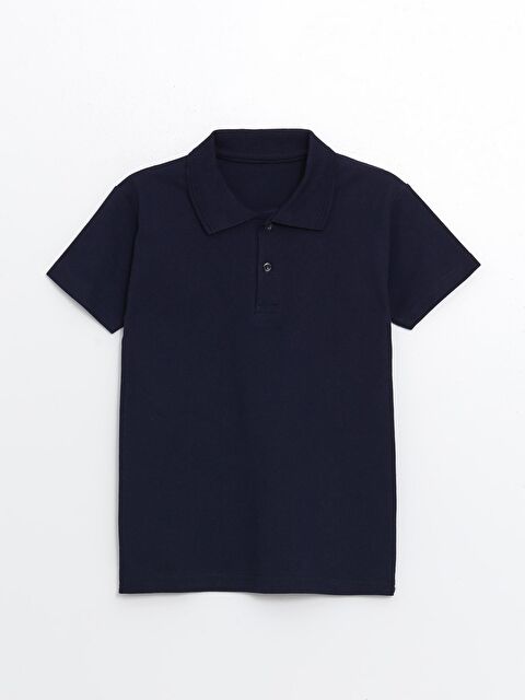 ajn Kids Polo Yaka Basic Kısa Kollu Erkek Çocuk Tişört - S000139820-21164