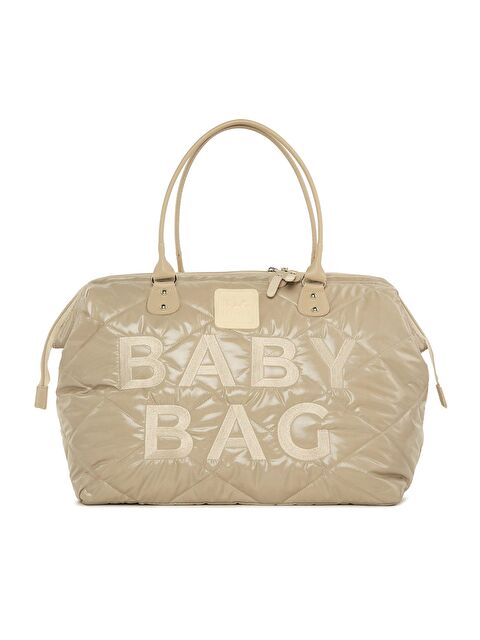 Bagmori Baby Bag Nakışlı Puf Şişme Anne Bebek Bakım Çanta - S000000095-26429