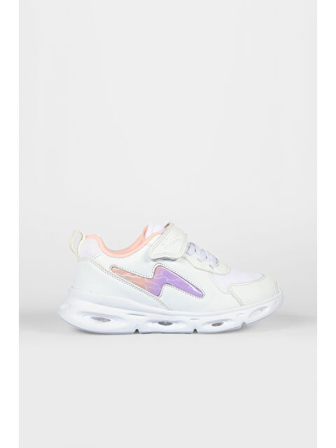 Vicco Fash Işıklı Kız Okul Öncesi Beyaz/Pudra Spor Ayakkabı - S000346373-37242