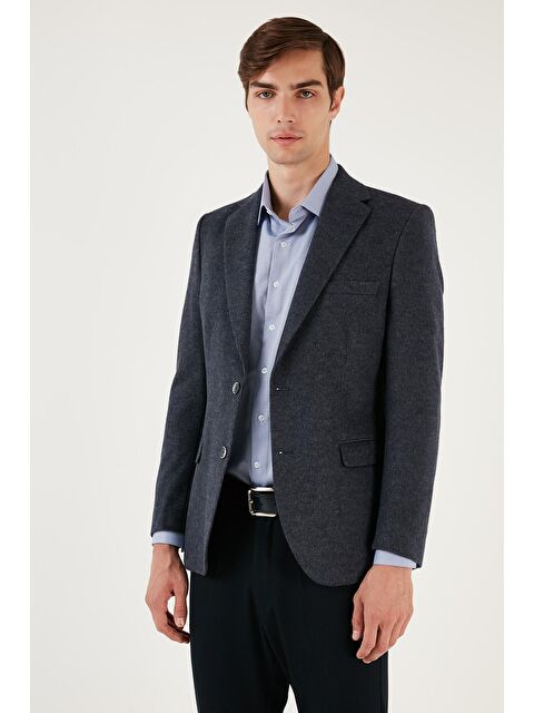 Buratti 6 Drop Çift Yırtmaçlı Kırçıllı Slim Fit Blazer Ceket 6601030 - S000058235-29672
