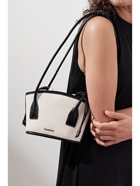 Manuka Kanvas Mini Kova Çanta Bej - S000401270-19928