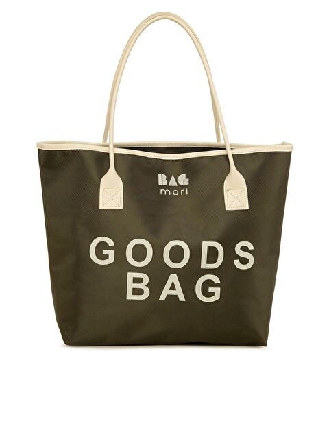 Bagmori Baskılı Deri Garnili Tote Çanta - S000055603-18547