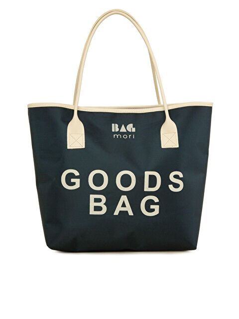 Bagmori Baskılı Deri Garnili Tote Çanta - S000055603-21164