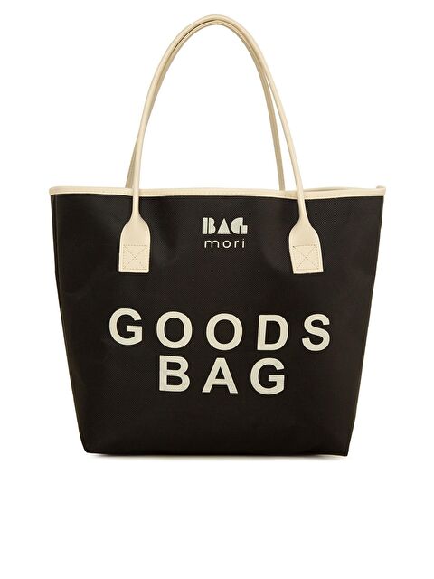 Bagmori Baskılı Deri Garnili Tote Çanta - S000055603-19351