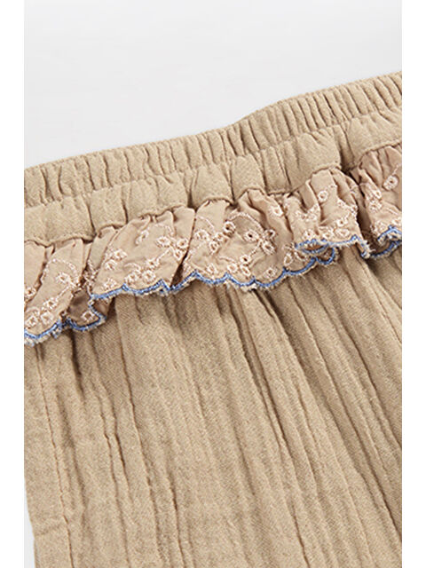 Panço Kız Çocuk Dantel Detaylı Pantolon - S000259944-19928