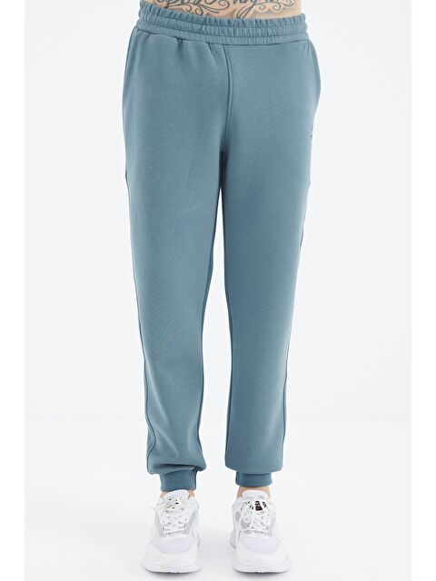 Tommylife Orman Yeşili Bağcıklı Dar Paça  Erkek Jogger Eşofman Altı - 84999 - S000084588-20662