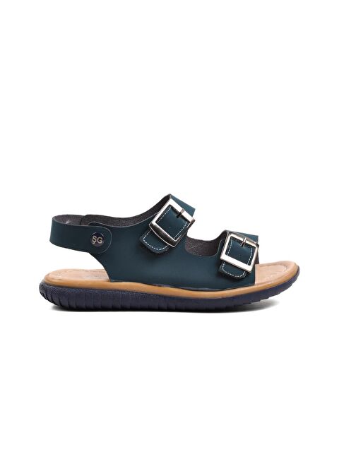 Ayakmod Şng 1530-F Lacivert Nubuk Erkek Çocuk Sandalet - S000025923-37341
