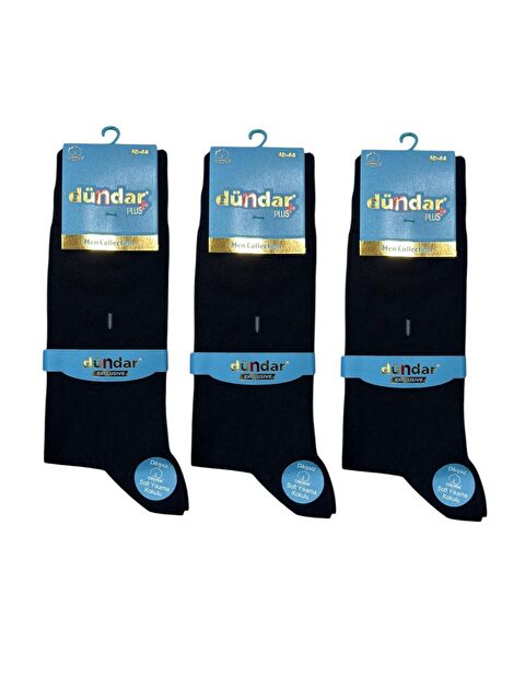 Dündar Lacivert Erkek Penye Soket Çorap 3'lü - S000320135-21164
