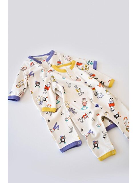 BabyCosy Organic  2'li Çıtçıtlı Tulum - S000083622-37386