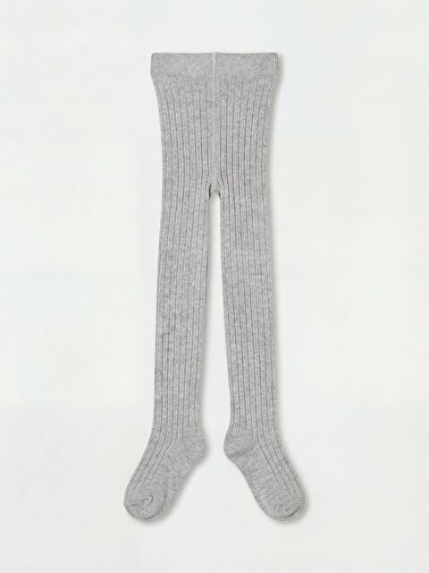 Civil Girls Derbili Düz 3-11 Yaş Külotlu Çorap