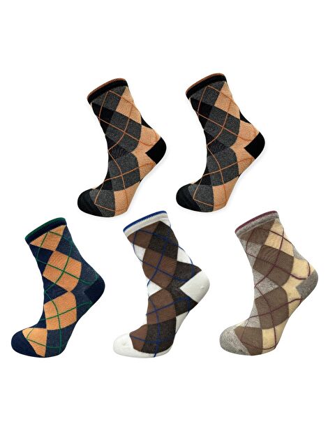 Dündar Kadın Baklava Desen Soket Çorap 5'li - S000326388-27074